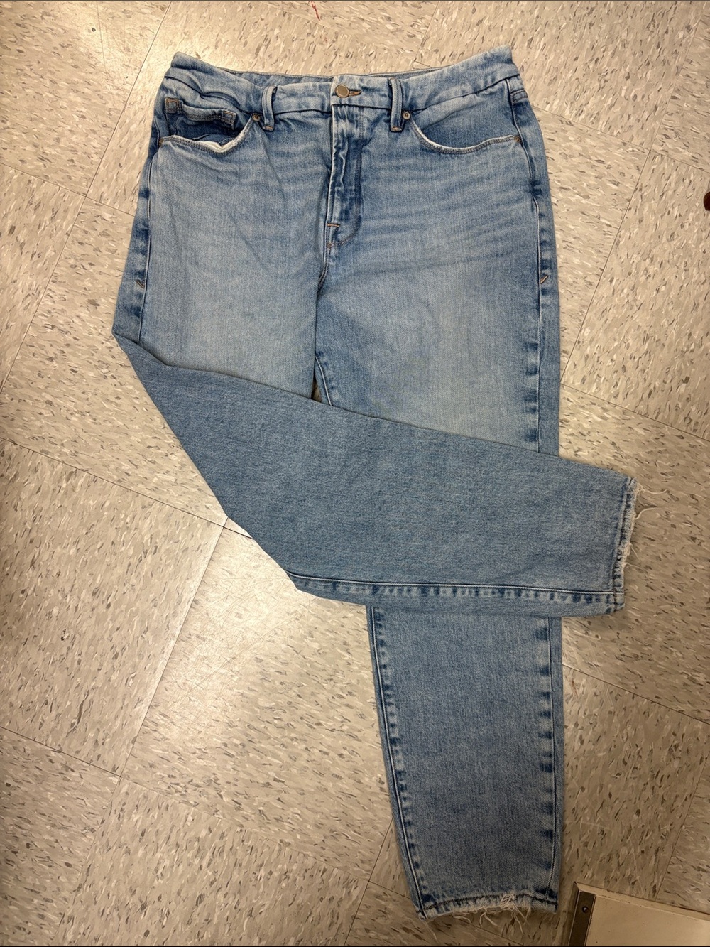 Light Blue Women's High-Rise Loose Fit Jeans